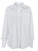 Load image into Gallery viewer, Oversize White Shirt Women N6C098
