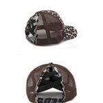 Load image into Gallery viewer, Leopard Appliqué Baseball Cap Wide Brim Sun Hat N6G208