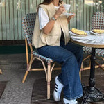 Load image into Gallery viewer, Relaxed Zip Vest Women Casual Cardigan Style N6A172