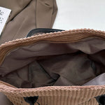 Load image into Gallery viewer, Large Capacity Corduroy Tote Bag Women S5P717