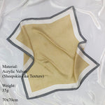 Load image into Gallery viewer, Silk Like Quilted 70x70cm Velvet Bandana Yellow M5A345