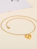 Load image into Gallery viewer, Openwork Heart Pendant Necklace Mother's Day N6D540