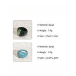 Load image into Gallery viewer, Vintage Candy Resin Oval Geometric Ring Women N6H095