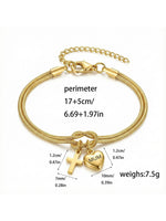 Load image into Gallery viewer, MUM Heart Cross Link Bracelet Women N6D525