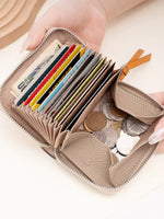 Load image into Gallery viewer, Genuine Leather Accordion Card Wallet Women N6D027