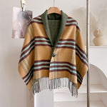 Load image into Gallery viewer, Plaid Faux Cashmere Scarf Women Autumn Winter Warm M5A327