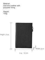 Load image into Gallery viewer, Genuine Leather Zipper Passport Wallet Women N6D022