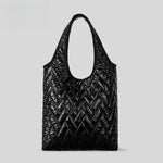Load image into Gallery viewer, Quilted Puffer Tote Bag Space Cotton Shoulder Purse S5P797