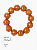 Load image into Gallery viewer, Colorful Holographic Bead Resin Bangle Dopamine N6A225