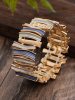 Load image into Gallery viewer, Enamel Exaggerated Geometric Stretch Bangle Women N6C217