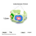 Load image into Gallery viewer, namel Dome Ring Women Light Stackable Adjustable S5P881