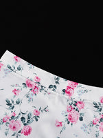 Load image into Gallery viewer, French Detachable Waist Corset Floral Dress N6D107