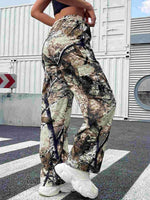 Load image into Gallery viewer, Heavy Duty Elastic Camouflage Cargo Pants Women N6B092