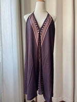 Load image into Gallery viewer, Brown Deep V Halter Backless Mini Dress Beach N6F261