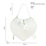 Load image into Gallery viewer, Shiny Heart PU Underarm Shoulder Bag Women Med M5A336