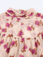 Load image into Gallery viewer, Retro Floral Layered Blouse Women N6C116