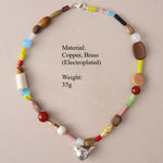 Load image into Gallery viewer, Colorful Bird Bead Necklace Dopamine Layering S5P891