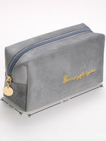 Load image into Gallery viewer, Velvet Makeup Pouch Portable Cosmetic Organizer Women N6B113