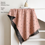 Load image into Gallery viewer, Heart Color Blk Dual-use Faux Cashmere Scarf M5A330