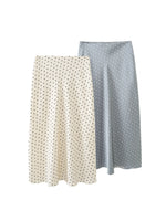 Load image into Gallery viewer, Polka Dot Satin Feel Simple Skirt Women N6E151