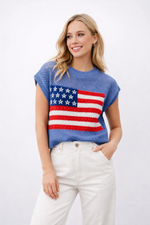 Load image into Gallery viewer, Printed Short Sleeve Pullover Sweater Women N6C325
