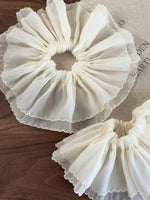 Load image into Gallery viewer, Double Layer Lace Tulle Scrunchie Ballet Hair Tie N6C015