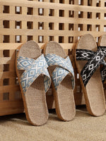 Load image into Gallery viewer, Breathable Anti-Slip Linen Slippers Women Summer N6C231