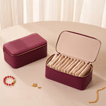 Load image into Gallery viewer, Portable Jewelry Organizer Box Multi-layer Leather S5P835