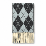 Load image into Gallery viewer, Wool Blend Diamond Jacquard Fringe Scarf N6K231