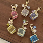 Load image into Gallery viewer, Ice Cube Pendant Keychain for Women N6D043
