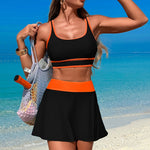 Load image into Gallery viewer, Bikini Springs Beach Sport Skirt Separate Swimsuit N6A019