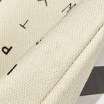 Load image into Gallery viewer, Letter Print Snap Closure Glasses Case Canvas Pouch S5P849