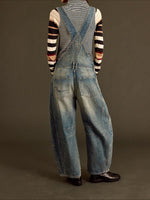 Load image into Gallery viewer, Loose Fit Relaxed Denim Overalls Women N6D166