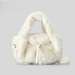 Load image into Gallery viewer, Faux Fur Handbag Women Pom Pom Shoulder Bag S5P796