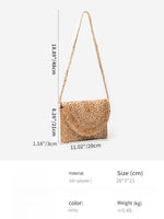 Load image into Gallery viewer, Handwoven Jute Crossbody Bag Beach Women N6C306