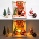 Load image into Gallery viewer, 3D Musical Christmas Fireplace Greeting Card N6K312