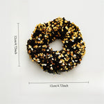 Load image into Gallery viewer, Solid Color Sequin Scrunchy Hair Tie S5P642