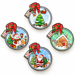 Load image into Gallery viewer, Christmas Cartoon Zinc Alloy Brooch Pins N6K319