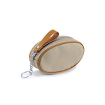 Load image into Gallery viewer, Genuine Leather Mini Coin Purse with Keychain N6E065