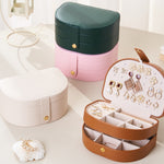 Load image into Gallery viewer, Multi Layer Leather Jewelry Organizer Box Storage S5P833