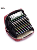 Load image into Gallery viewer, RFID Leather Accordion Card Case Women N6D035
