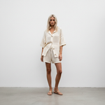 Load image into Gallery viewer, Casual V-Neck Hollow Out Shirt Shorts Set N6A090