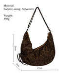 Load image into Gallery viewer, Retro Leopard Print Pleated Crossbody Bag Women S5P742