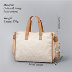 Load image into Gallery viewer, Color Block Canvas Tote Bag PU Leather Large Capacity S5P655