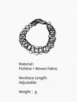 Load image into Gallery viewer, Tattoo Like Invisible Adjustable Choker Necklace N6A226