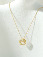 Load image into Gallery viewer, MOM Zircon Heart Pendant Necklace N6D522