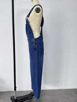 Load image into Gallery viewer, Relaxed Washed Denim Overalls Women N6D151