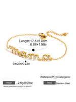 Load image into Gallery viewer, Titanium Steel MAMA Zircon Bracelet N6D518