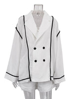 Load image into Gallery viewer, Loose Lapel Cardigan and Wide Leg Shorts Set N6D110