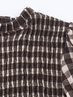 Load image into Gallery viewer, Honeycomb Check Pullover Shirt Women N6C094